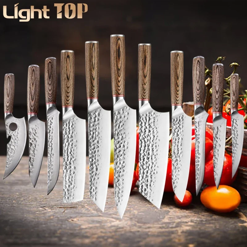 Knives Set Tramontina Plenus Stainless Steel Flooker-10 Pieces - Blocks &  Roll Bags - AliExpress