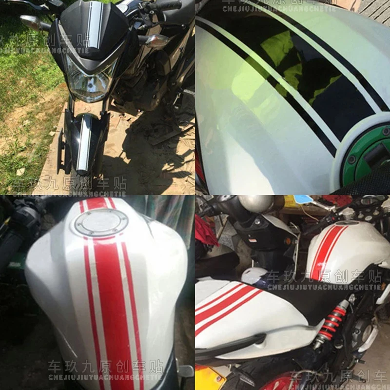 Hot sale 50cm Moto Tank Stickers Funny Decoration Decals DIY Fuel Tank Sticker Waterproof for Racing Motorcycle Accessories 100 200cm 3m waterproof ntc 10k 1% 3950 2m thermistor accuracy temperature sensor wire cable probe 50cm for arduino w1209 w1401