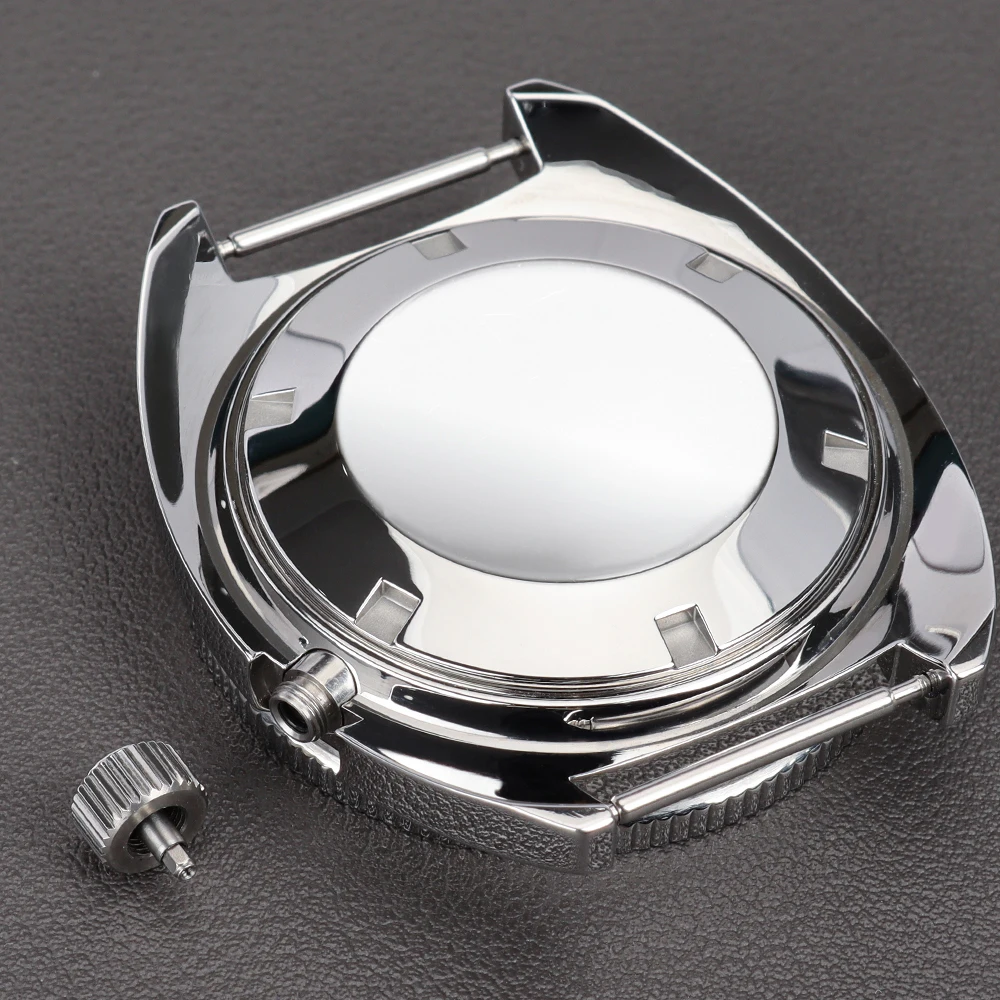41mm Mechanisches Taucheruhrengehäuse für modifizierte Abalone NH35 NH36 NH34 NH38 4R35 7S Uhrwerke, 28,5mm Zifferblatt, Saphirglas, Tuna Turtle – Detail 6