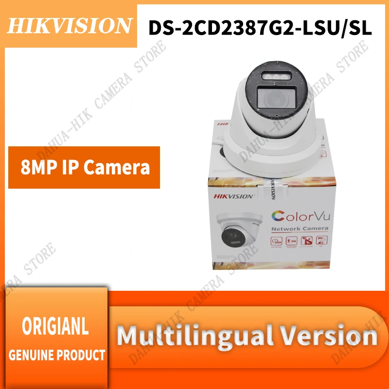 

Оригинальная фотовспышка Hikvision DS-2CD2387G2-LSU/SL 8 Мп, Стробоскопическая Лампа, встроенная двухсторонняя сетевая аудиокамера