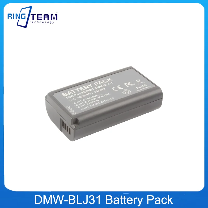 Pacco Batteria Dmw-Blj31 Dmw Blj31 Per Fotocamera Mirrorless Panasonic Lumix S1, S1R ,S1H, Lumix Serie S
