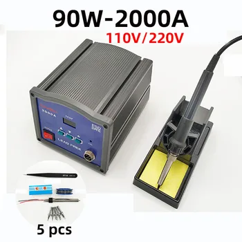 고주파 와전류 용접 스테이션, 정전기 방지, 고출력 203H 전기 납땜 인두, 2000A, 90W, 110V, 220V