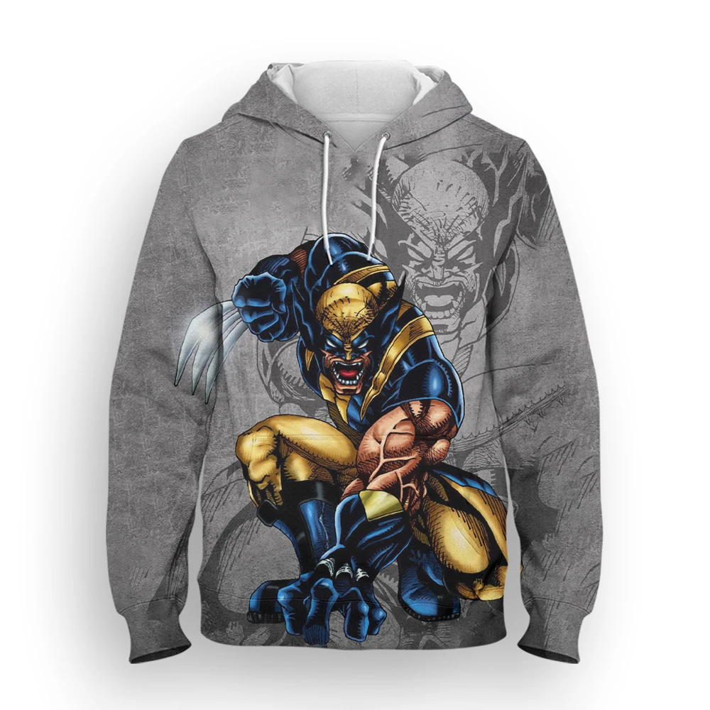 

Hot Toys Wolverine Hoodies Cartoon Anime 3D Print Men Women Fashion Oversized Sweatshirts Hoodie Kids Pullovers Tracksuits