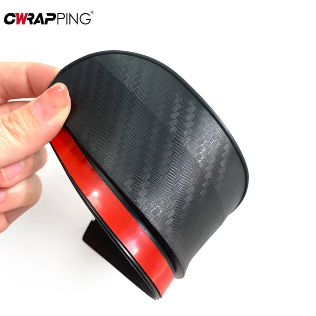 2PCS Car Rearview Mirror Rain Eyebrow Carbon Fiber Sun Visor Shade Cover Protector Clear Vision for Rain Car Mirror Accessories 4