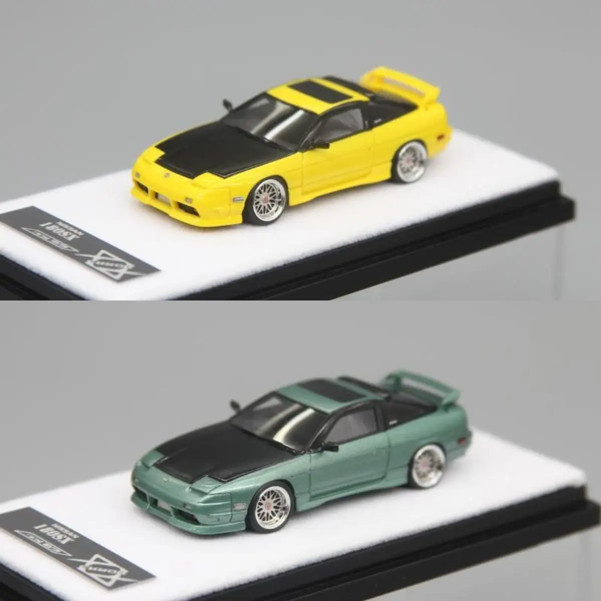 

404Error 1:64 Silvia S13 180SX Fastback JDM Simulation Limited Edition Resin Metal Static Car Model Toy Gift