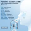 Baby Nasal Aspirator Electric Adjustable Nose Cleaner with Built-In Music & Night Light Rechargeable Nose Booger Sucker for Infa 2