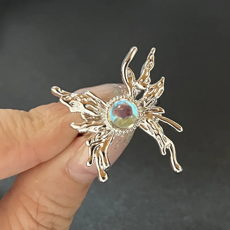 Y2K Crystal Rings Set 6