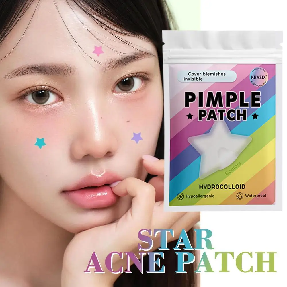280pcs Hydrocolloid acne patches Colorful Star Invisible Pimple Removal Sticker Anti-Acne Spots Marks Concealer Makeup Tool
