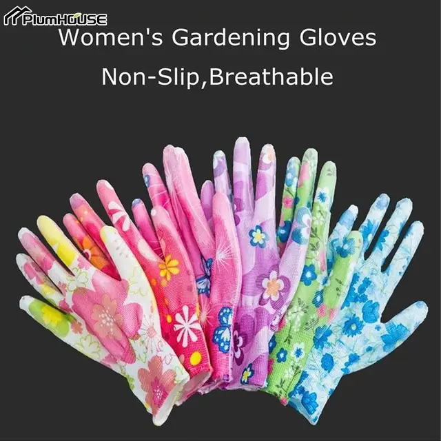 Ültetési Udvar Tisztítása Pálma Bevonatú Virágkesztyűs Nők Nem Csúszás Kesztyű Háztartási Munkavédő - Image 2