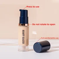 BEAUTY GLAZED – ensemble de maquillage pour le visage, fond de teint liquide + apprêt + Contour liquide, bronzant naturel résistant aux taches, sans poids, longue tenue, 3 pièces 3