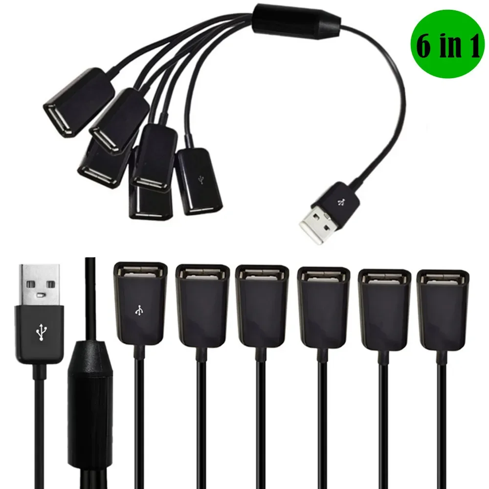 Fenzer USB Male To Female Extension Data Charger Cable – 6ft – Black – Universal For Samsung, LG, Apple – Heavy Duty