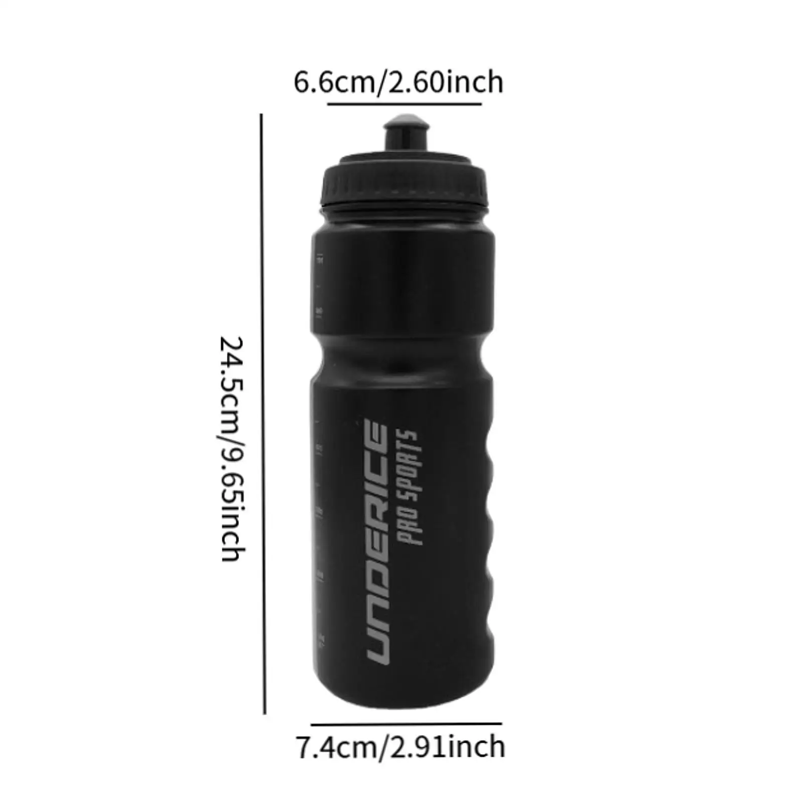 Sports Water Bottle Squeeze Bottle for Women Men Sport 750 ml Fitness for Baseball Workout Soccer Hockey Boxing