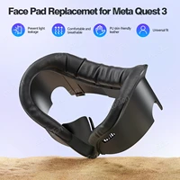 For Quest 3 VR Facial Interface Face Pad Cover with Anti-Light Nose Pad PU Leather Face Cushion for Meta Quest 3 Accessories - Image 2
