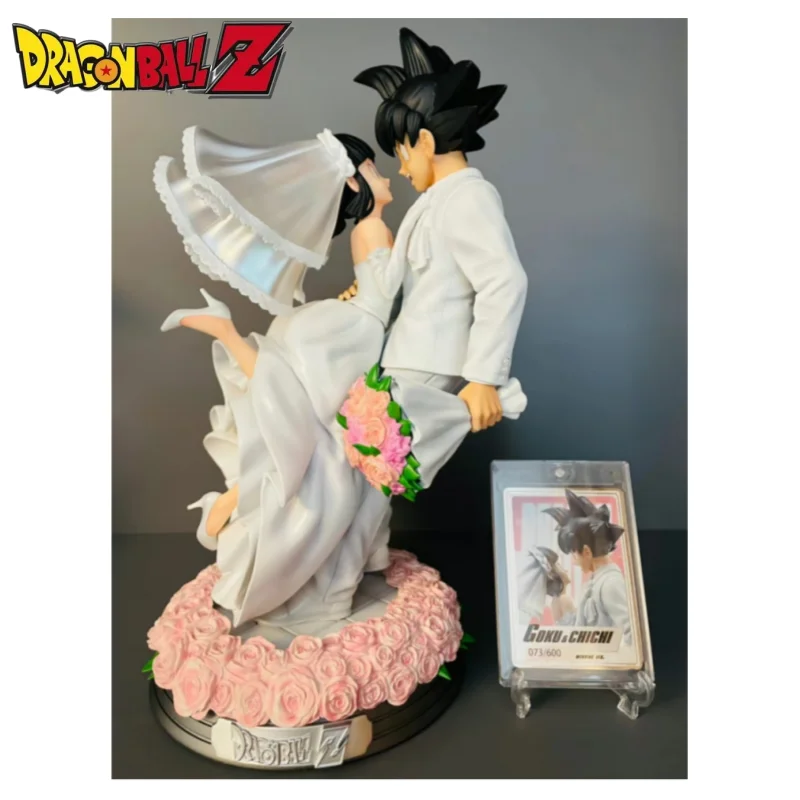 

New Akira Toriyama Umy Seven Dragon Ball Kawaii Goku Gk Goku&Kiki Wedding Action Model Statue Decoration Valentine'S Day Gift