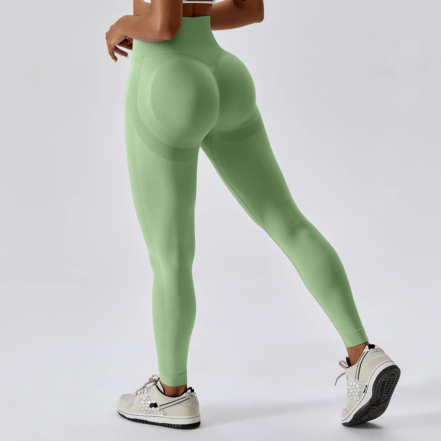 New Women's Butt Lifting Leggings Seamless Yoga Pants Push Up Woman Tights Fitness Pant Women yoga high waist hip peach leggings 2