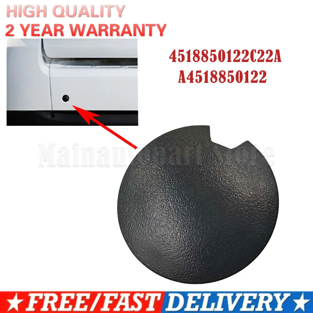 > 1 Pz 2 Pz Muslima4518850122 Car Tow Hook Cover Eye Towing Cap Paraurti Anteriore Posteriore Per Smart Fortwo 2008-2016 Auto Accessorio