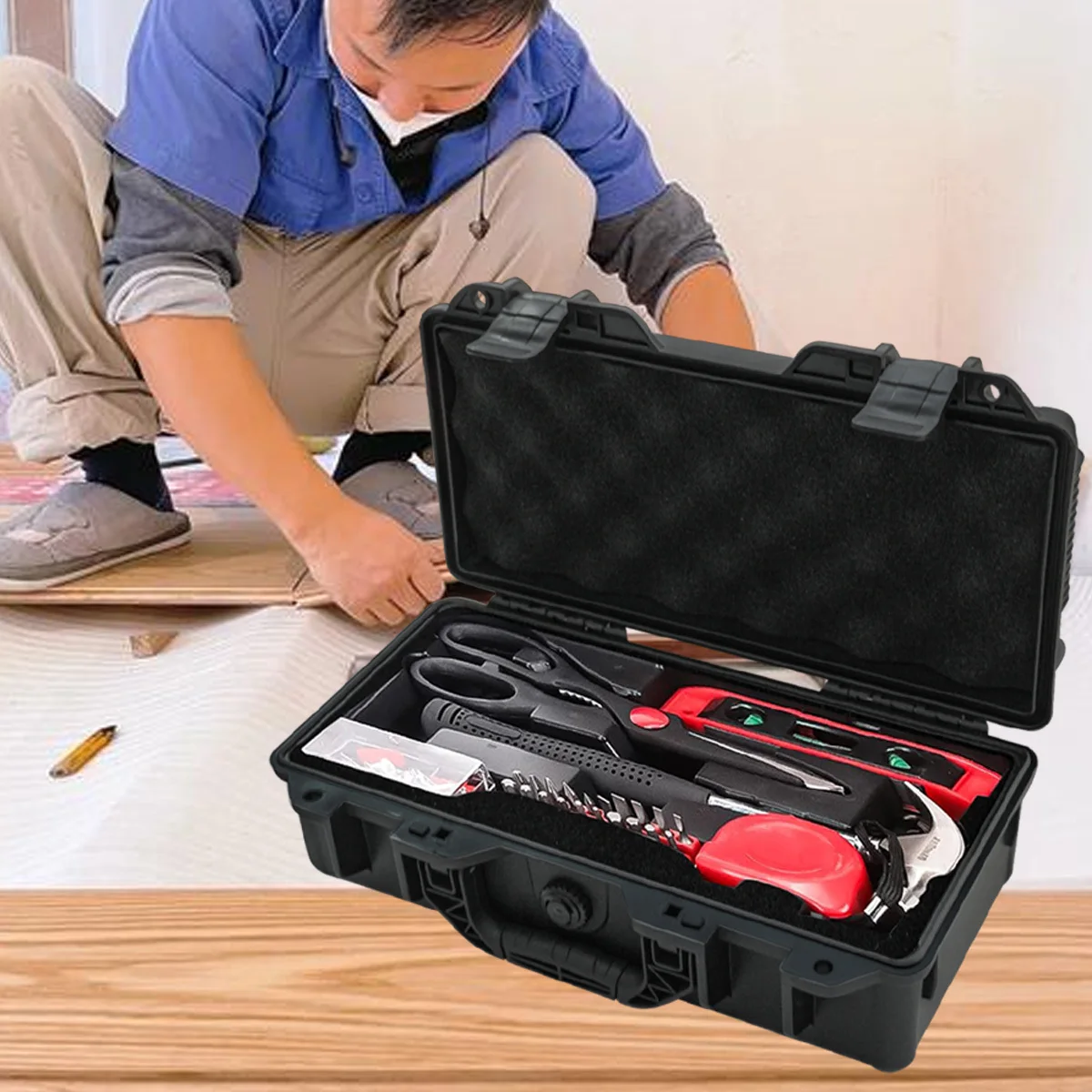 Waterproof Hard Shell Storage Box Camera Sealed Safety Instrument Toolbox