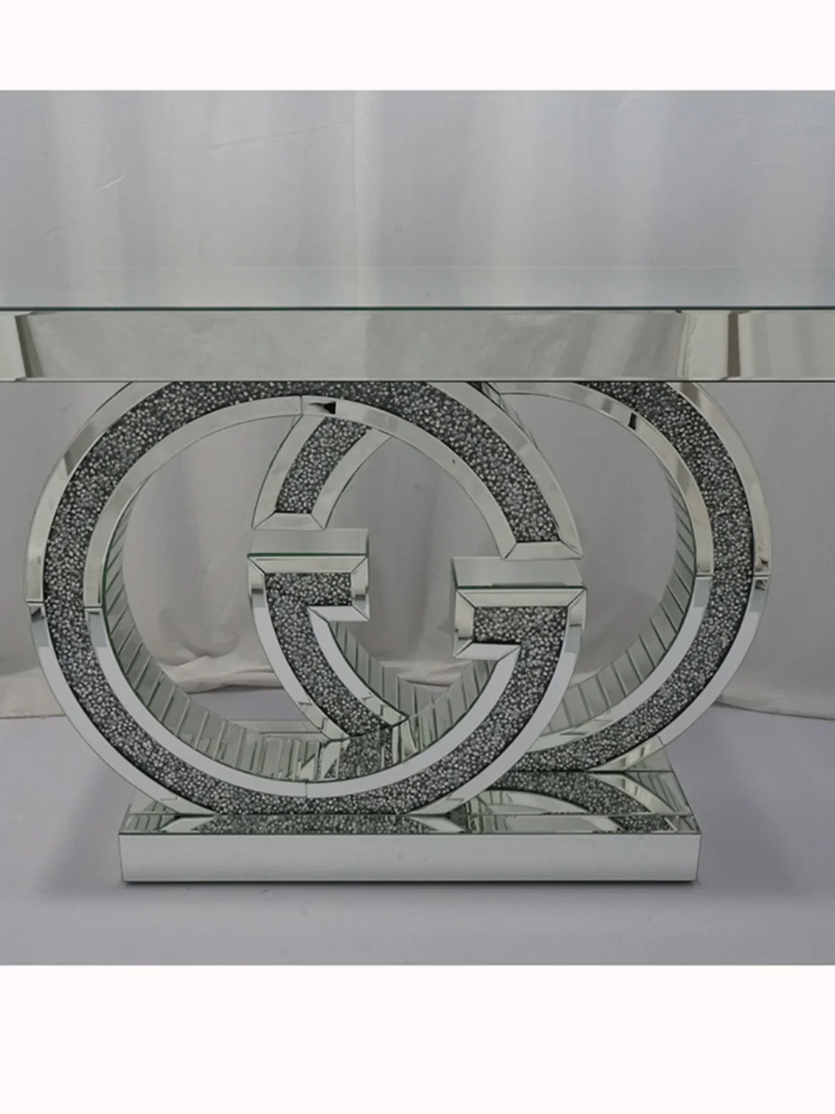 

Customized European mirror high-end art entryway table, light luxury, simple and simple, modern Italian, American