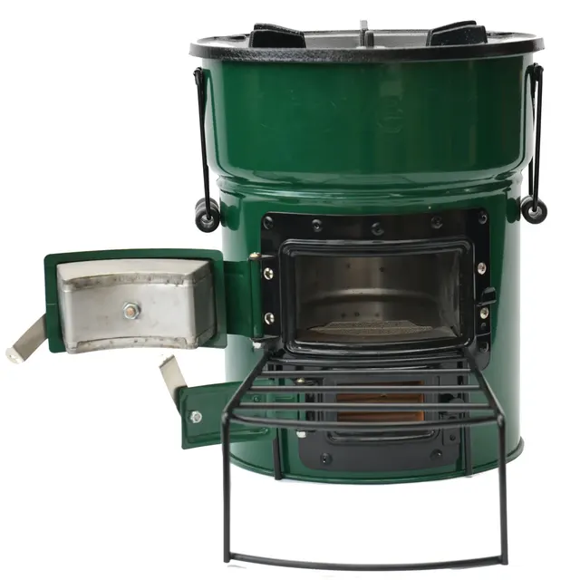Top Sales Hiking Camping Clean Burning Two Door Wood Charcoal Cook Stove -  Tool Parts - AliExpress