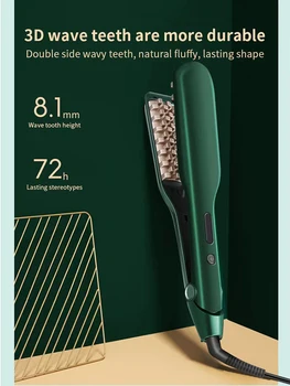 Fluffy Hair Curler Corrugated Curling Iron Ceramic Hair Crimper Volumizer Corn Perm Splint Hair Waver Curling Tongs Styling Tool 4 Fluffy Hair Curler Corrugated Curling Iron Ceramic Hair Crimper Volumizer Corn Perm Splint Hair Waver Curling Tongs Styling Tool 9