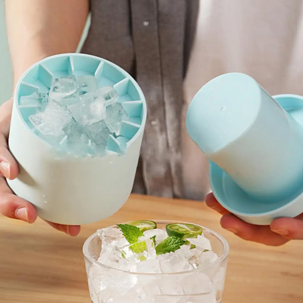 Ice Cube Mold Ice Bucket Convenient Easy Filling Ice Cube Maker  Anti-deformed Cocktail Beverage Ice