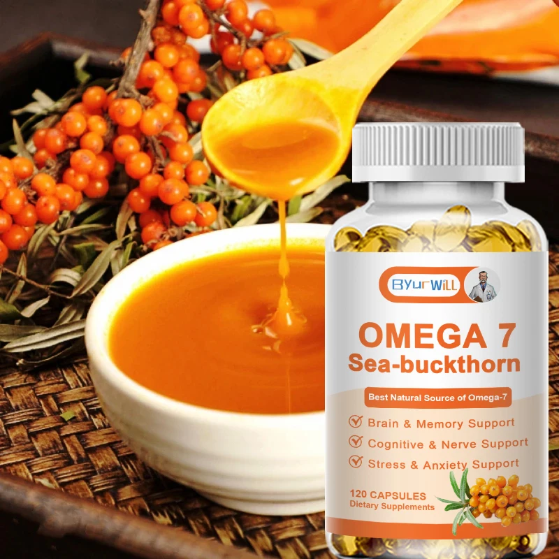 Digestive Capsules OMEGA-7 Sea Buckthorn Oil Supplements for Skin Hair Health Immunity Digestive System