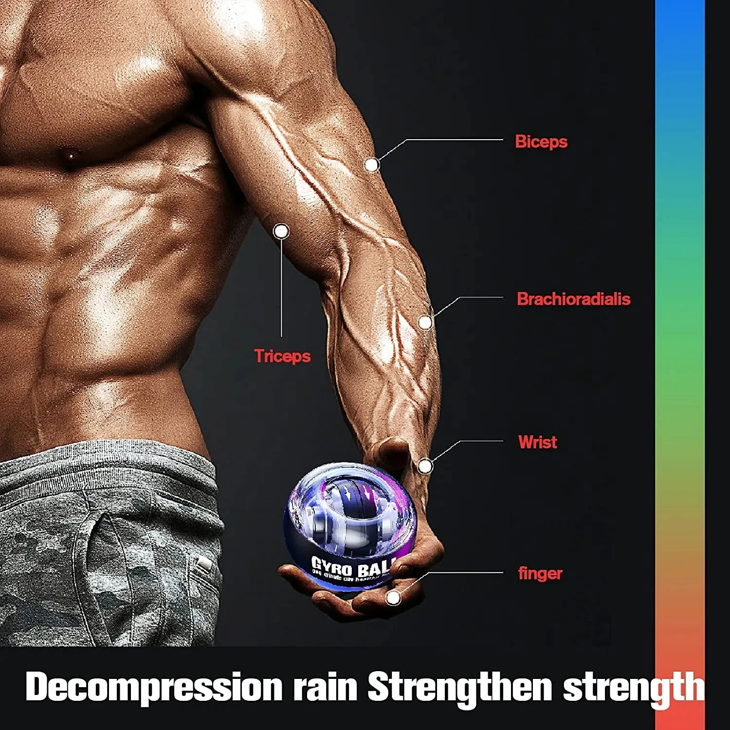 MIJIA Wrist Ball Self-starting Gyroscope Powerball Gyro Power Hand Ball Muscle Relax Arm Wrist Force Trainer Fitness Equipment gyro ball gyro wrist ball power ball