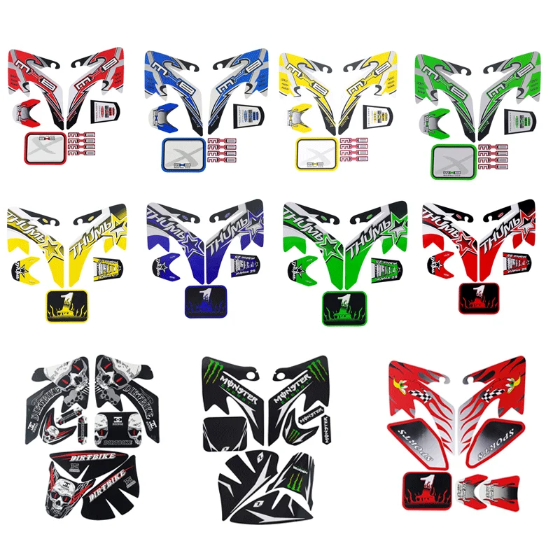 

Complete CRF50 Sticker Decal Graphics Fairing Kit for Honda CRF 50 PIT Dirt Bike Motorcycle Accessories Parts