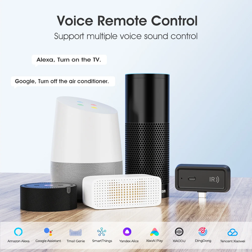 Tuya WiFi IR Remote Control Smart Home Universal Infrared Remote for TV Air Conditioner Smart Life APP Voice for Alexa Google