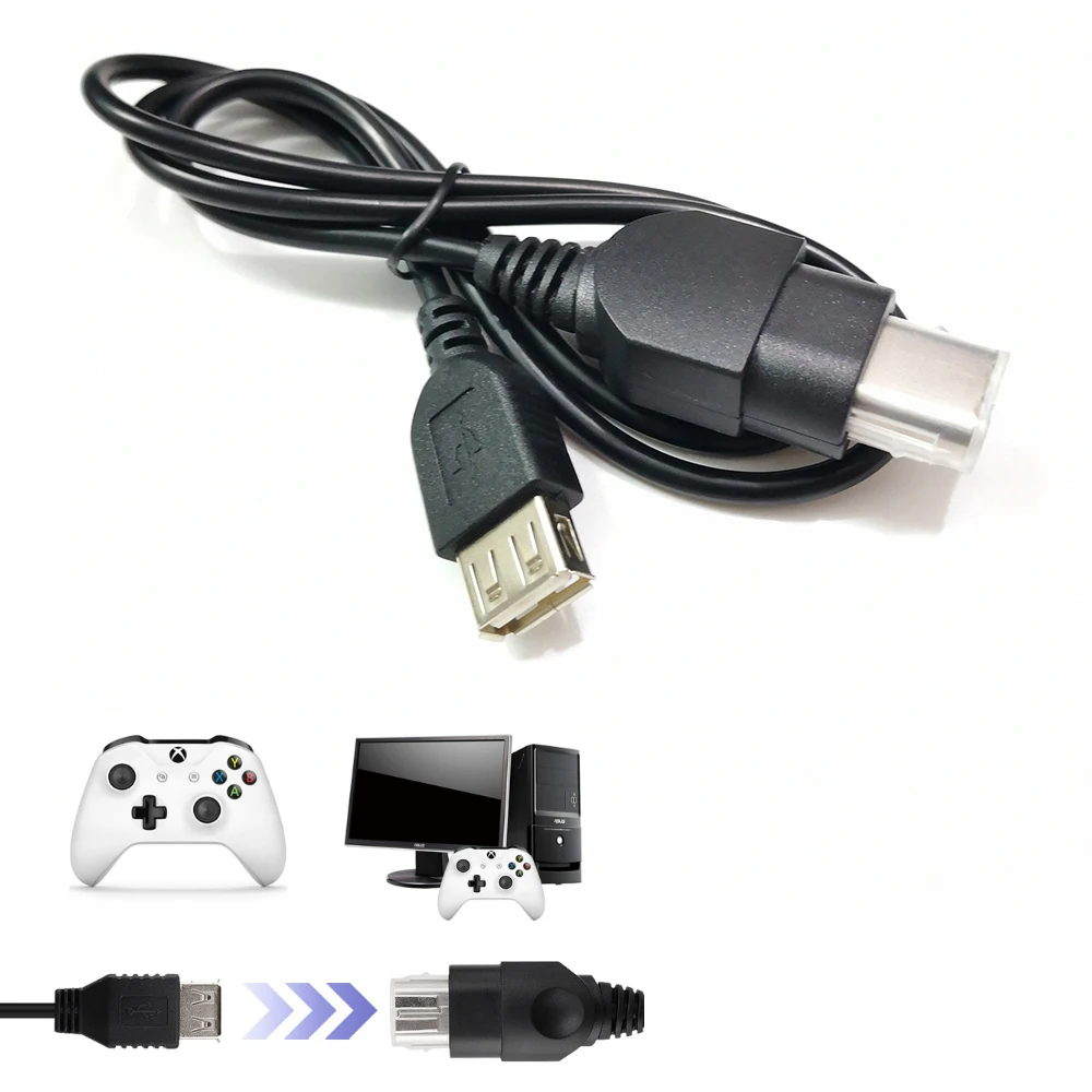 XBOX 게임 콘솔 변환 케이블 5 핀 남성 연장 코드 연결 와이어 게임 케이블 액세서리 XBOX360 용이 아님
