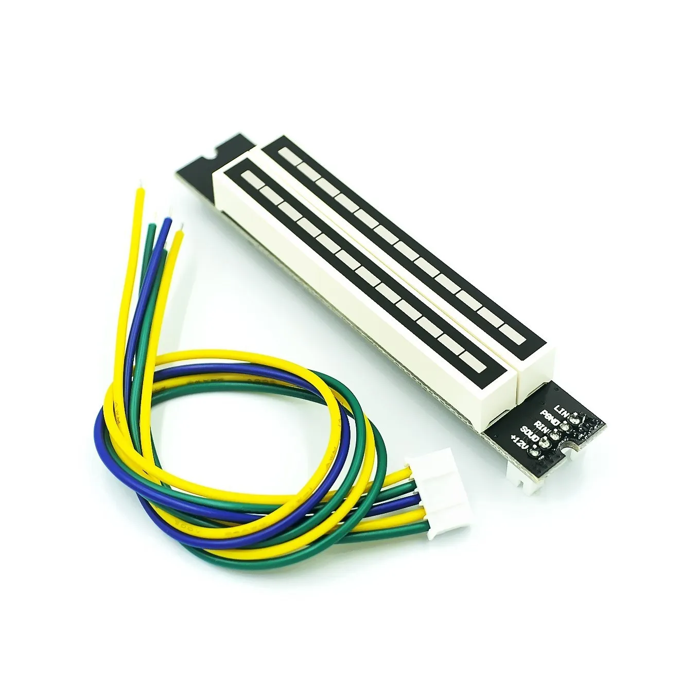 Mini Dual 12-Bit Led Music Level Indicator Velocità Della Luce Regolabile Vu Meter Scheda Amplificatore Stereo Con Modalità Agc