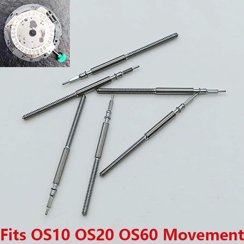 Quartz Movement Watch Crown Stem Parts - 2/4 PCS Set