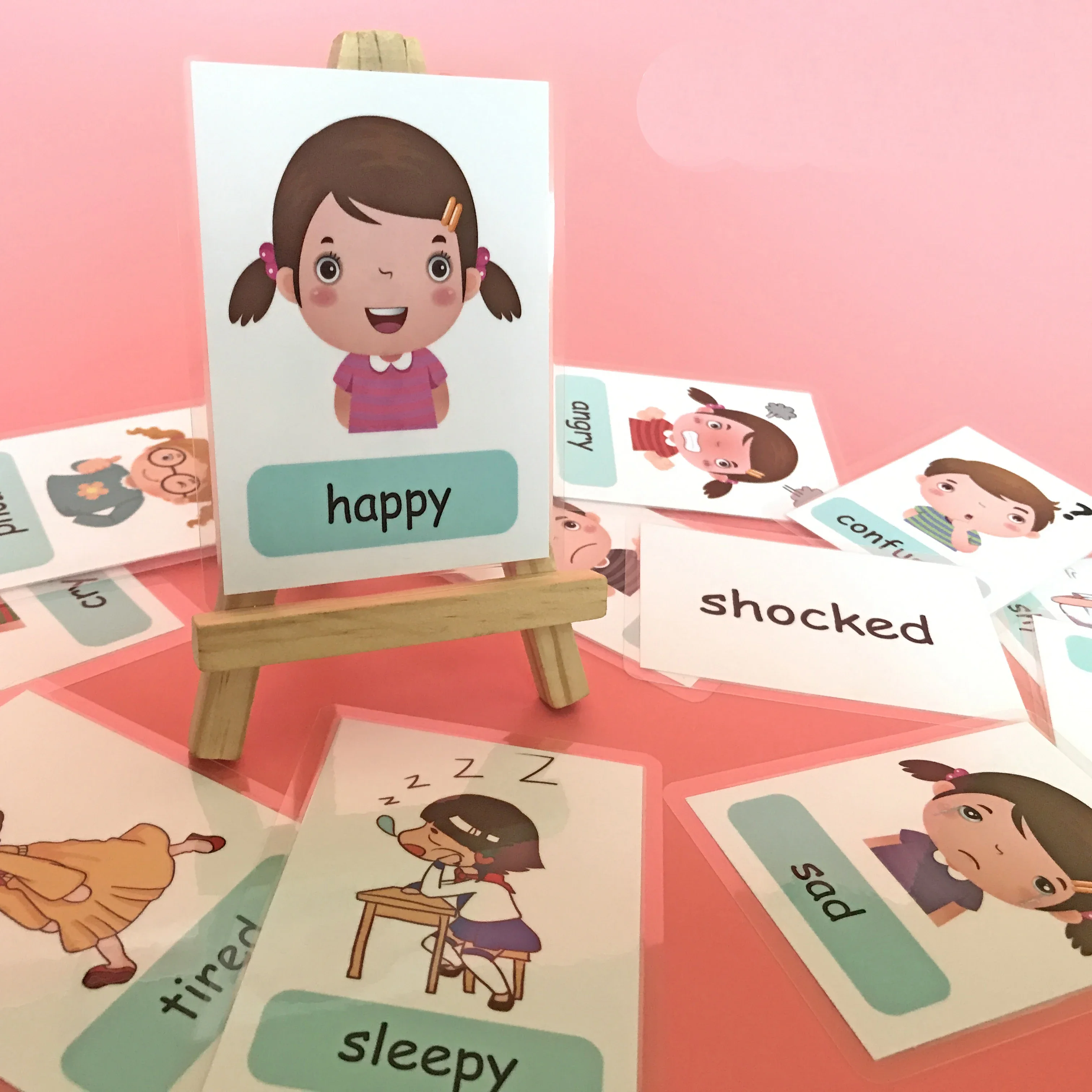 Montessori Kids English Words Learning Flashcards Early Educational Cards Classroom Supplies Kindergarten Teacher Teaching Aids 6