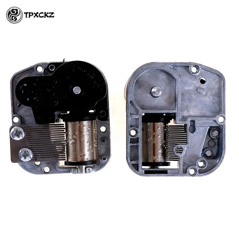 1pc Mechanical Diy Windup Music Box Musical Movement Screws Key Home Decor Silver Approx 50g Craft Decoration