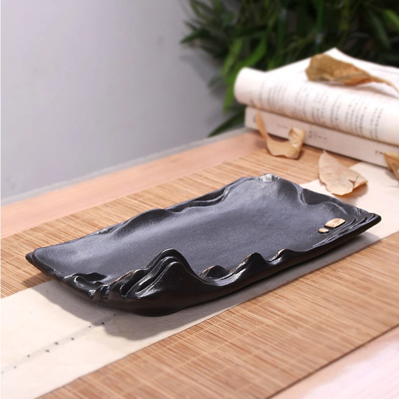 

Chinese Valet Small Tea Tray Kitchen Luxury Ceramic Tea Tray Desk Living Room Vassoi Da Portata Office Accessories YY50TT