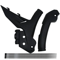 Durable Motorcycle Frame Guard Protection Cover, Enhanced Design (Black)