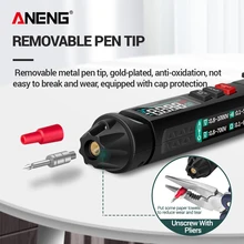 

ANENG A3008 Non Contact Multimeter Electric Pen 6000 Counts Electronic Voltage Diode Pocket Multifunctional Tester