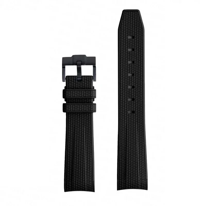 Waterproof Sport Silicone Rubber Watch Strap - 20mm Curved End Band