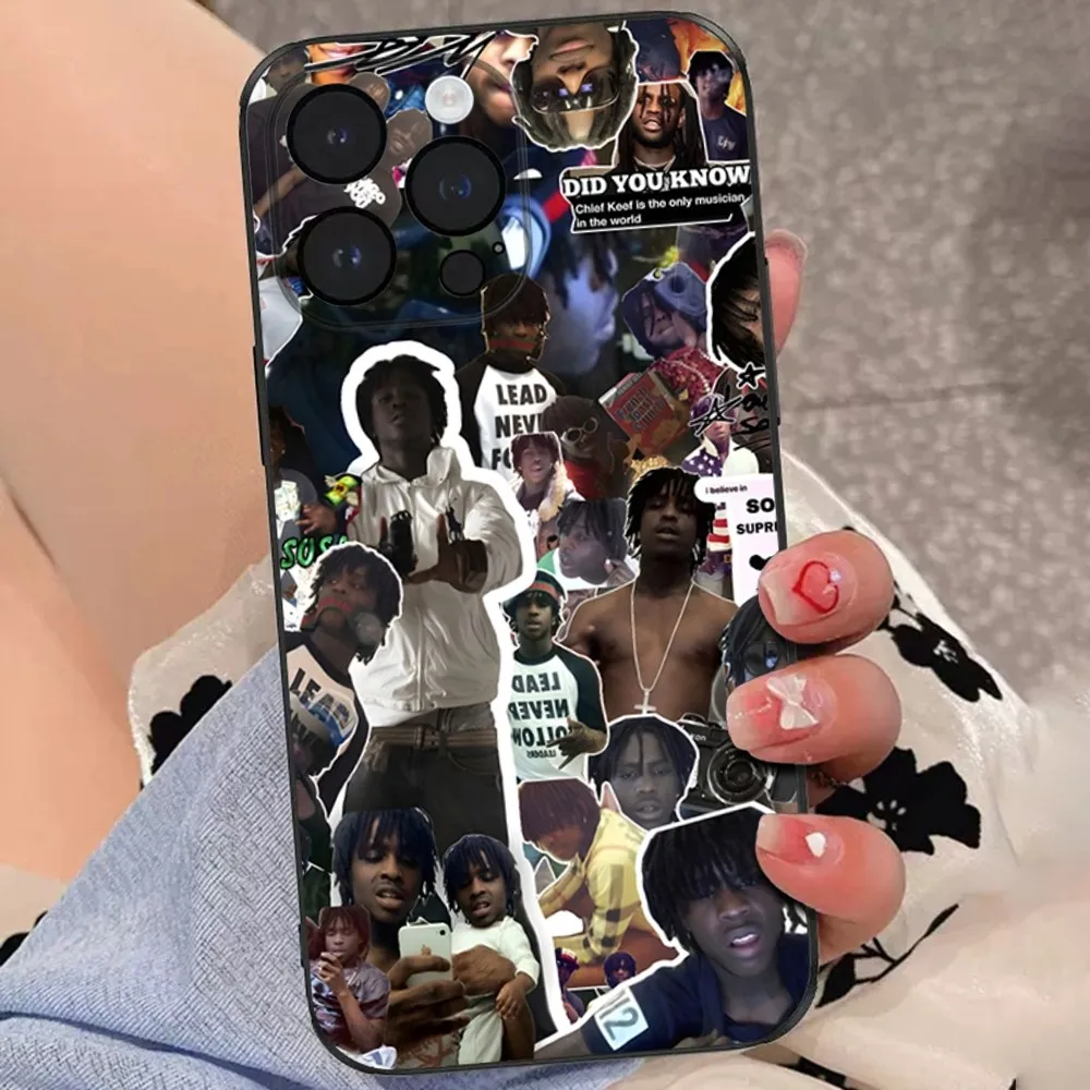 Фото Чехол для телефона Chief-Keef Rapper для iPhone 15,14,13,12,11 Plus,Pro,Max,XR,XS,X,7,8 Plus,SE, мягкий черный мини-Чехол №4