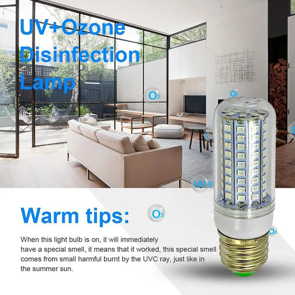 Germicidal Lamp UVC E27 LED UV Disinfection Sterilizer Sanitizer Light for Hospital Home Indoor Killing Bacterial Corn Bulb uv disinfection lamp uv sterilization lamp