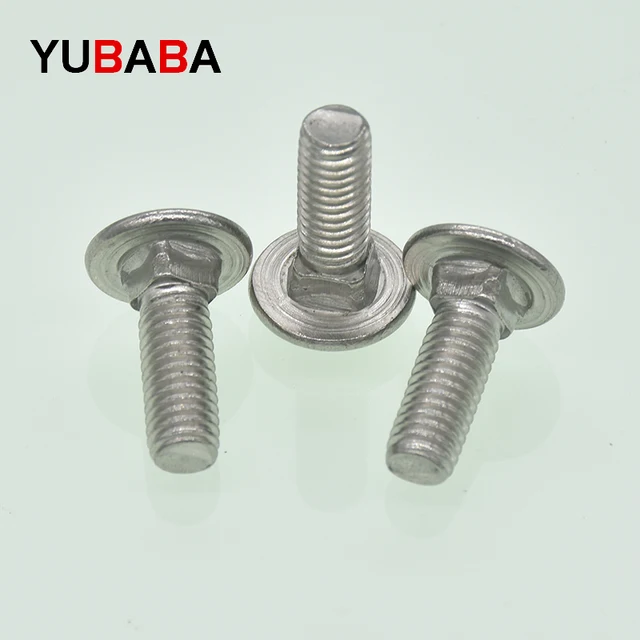 Bulloni Testa Tonda Collo Quadrato Acciaio Inox 304 | M3-M12, 20PCS M4x35mm
