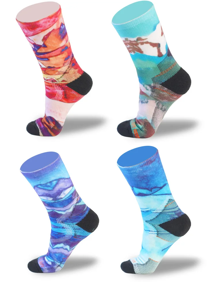 Outdoor men's and women's Professional sports Merino Wool Sports 3D printed wool socks Merino Bike Hike Marathon 21 S42e788b8d7ba401abd6c48610ded17748