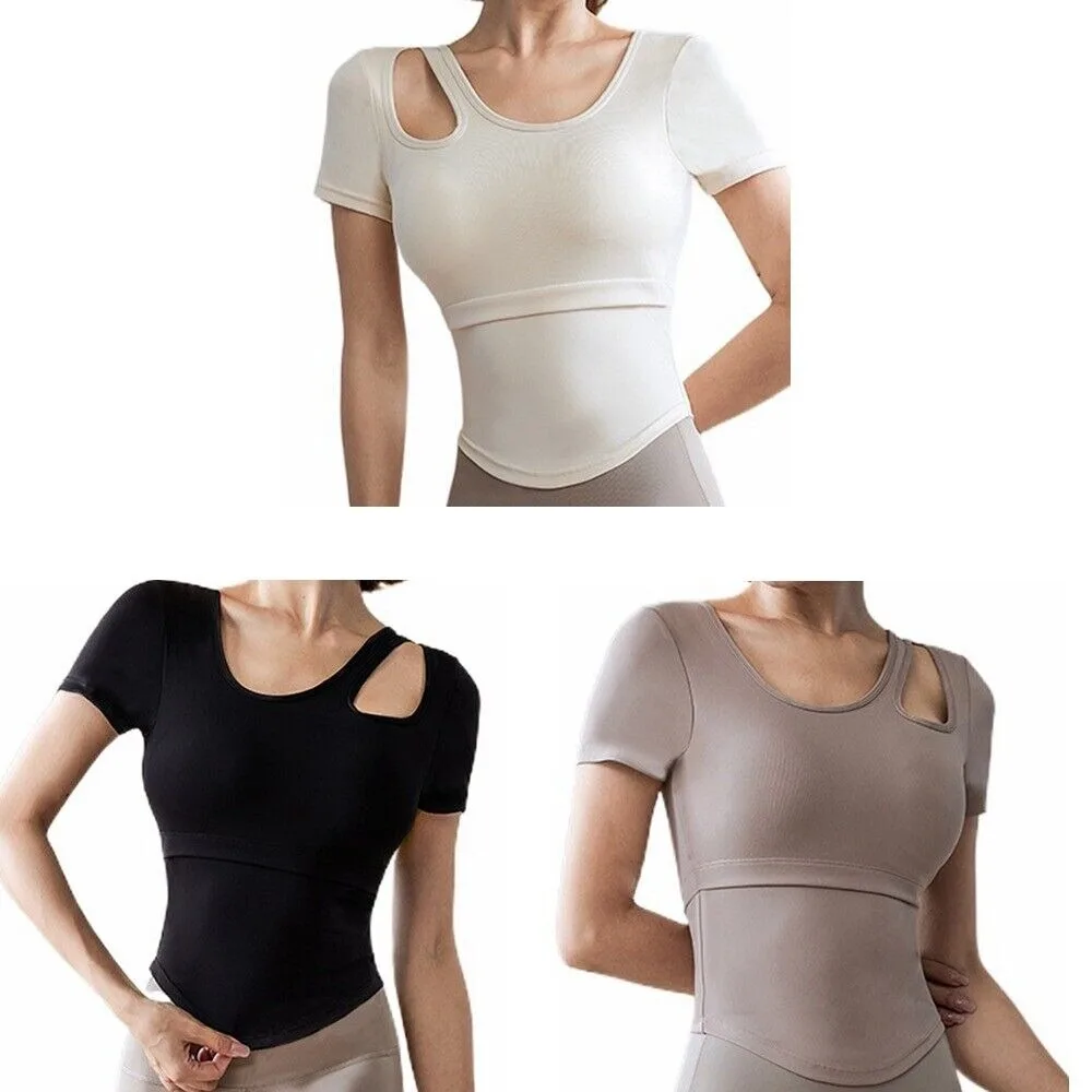 Light Violet Off Shoulder Yoga Top One Size Fits Most Soft Breathable Cotton Modal Blend for Women main image 0