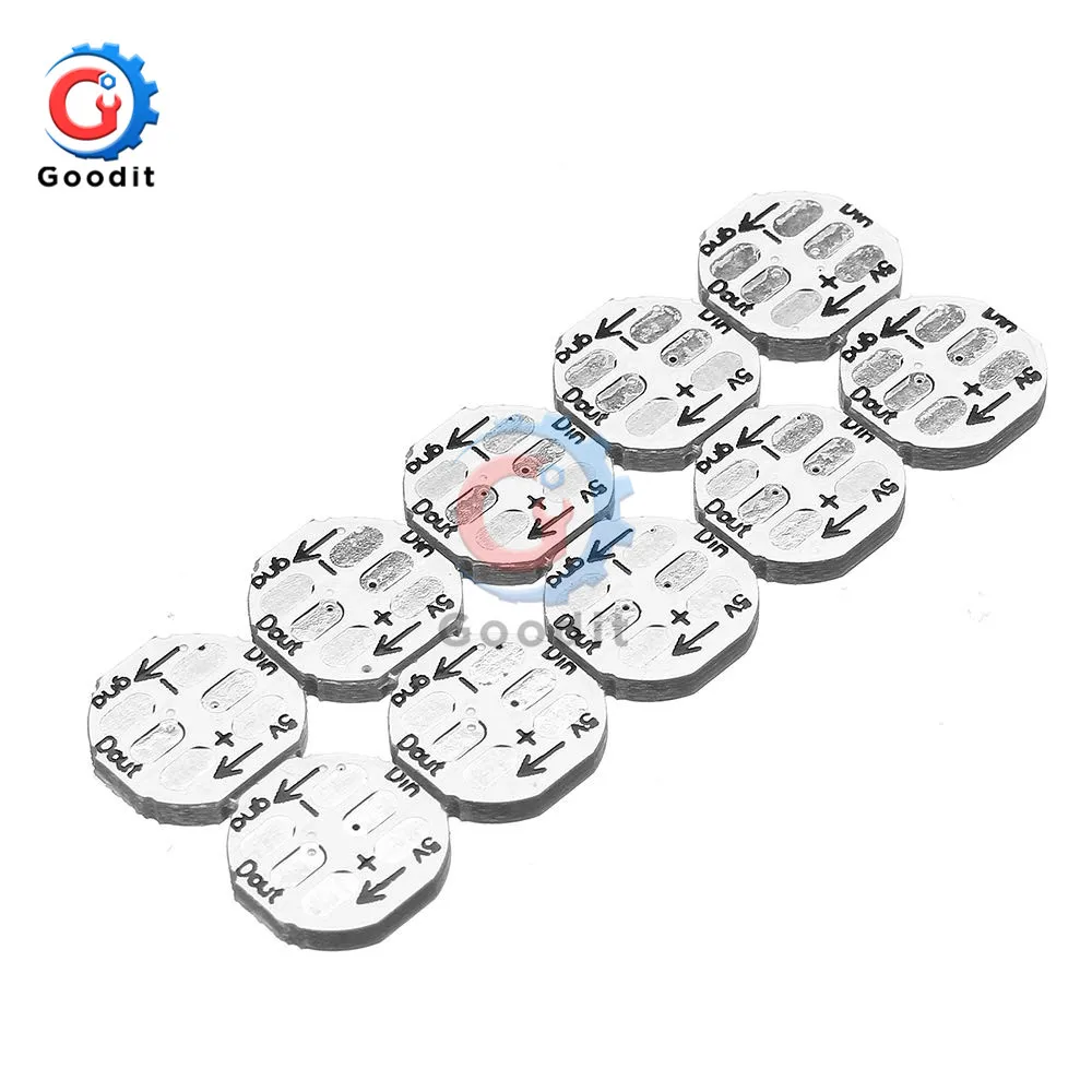 Bits Digital WS2812 RGB LED Ring Full Color Highlighting 5050 SMD Leds Strip Module Microcontroller DC 5V for Arduino 50Pcs