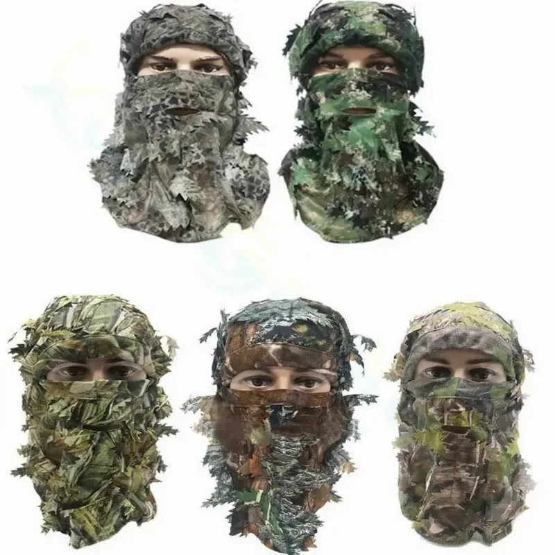 3D Camouflage Balaclava Full Face Mask Wargame Cycling Hunting Bike Helmet Liner Tactical Airsoft Cap