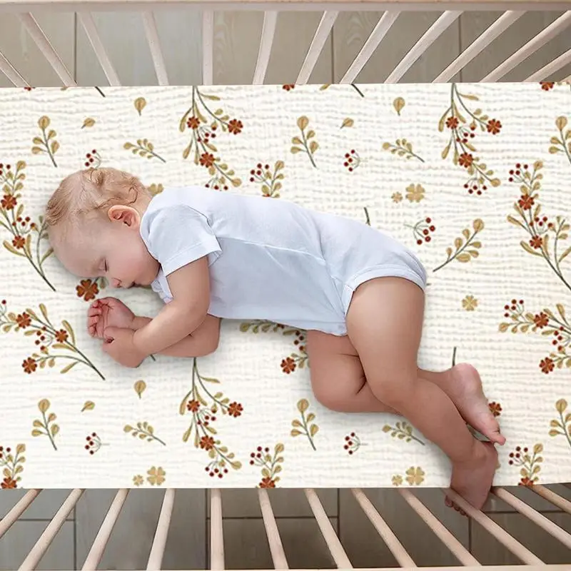 Baby Muslin Fitted Crib Sheet 4