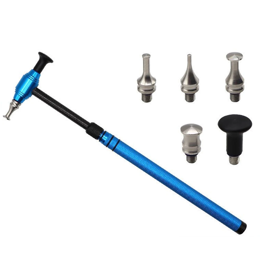 

1 Set Car Dent Repair Tools Multi-Head Leveling Hammer Automatic Adjustment Telescopic Rod Pit Remover Tool Dent Repair Kit