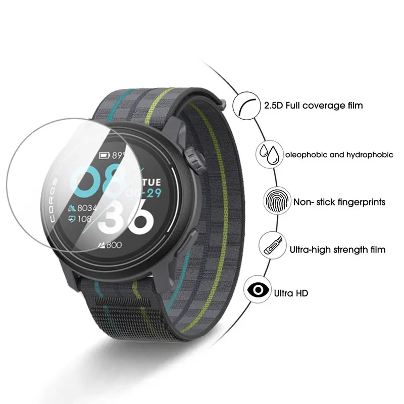 Premium Tempered Glass Screen Protector – HD Anti-Scratch Film for Smartwatch Accessories (2-4 Pack)