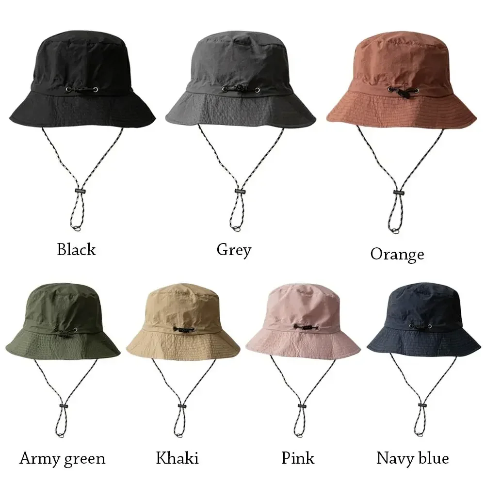 Waterproof Fisherman Hat Women Summer Sun Anti-UV Protection Camping Hiking Mountaineering Caps Men's Panama Bucket Outdoor 6