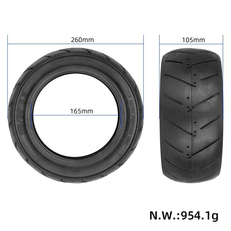 110/50-6.5 Road Tire Mini Motorcycle 49CC Sports Car 11 Inch Thick Tire Replacement Parts